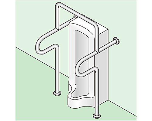 新協和 バリアフリー手摺 小便器用標準取34mm バフ研磨