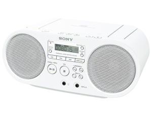 SONY ソニー CDラジオ ZS-S40 : FM/AM/ワイドFM対応 ホワイト ZS-S40 W