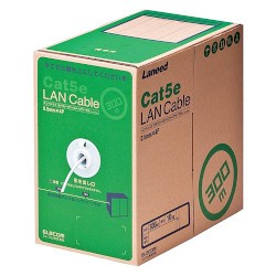 ELECOM エレコム RoHS対応LANケーブル/CAT5E/300m/ホワイト/簡易パッケージ(LD-CT2/WH300/RS)