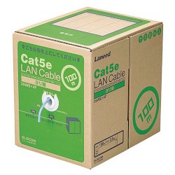 ELECOM エレコム RoHS対応LANケーブル/CAT5E/100m/ブルー/簡易パッケージ/ヨリ線仕様(LD-CT2/BU100YR)の通販は