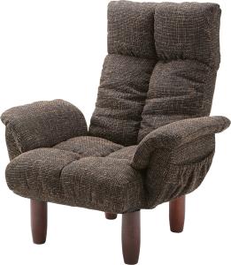 AZUMAYA 東谷 東谷(AZUMAYA) アシツキパーソナルチェア ブラウン【RKC-39BR】