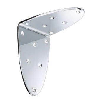 SHIROKUMA シロクマ オーバルワイド棚受け 4L ヘアーライン TBR-2