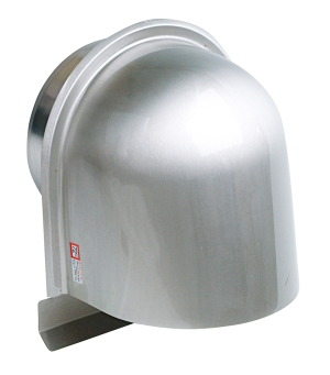 水上金属 ワールド ステンレスD型フード付ガラリ φ150 HL FD付 WDFDT-150 入り【932-5139】【入数:12】
