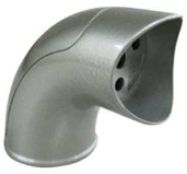 水上金属 集成材手摺「六甲」(φ35)シリーズ用 Rブラケット シルバー HBRB-35SV 個入り【901-4155】【入数:6】の通販は 5,148円