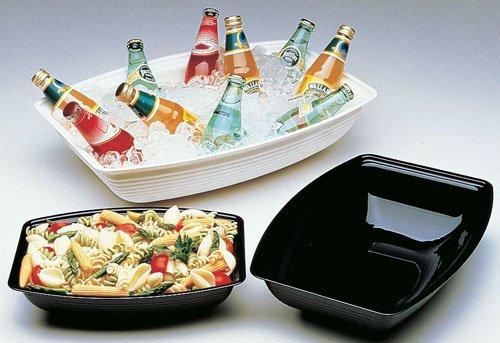 CAMBRO (キャンブロ) キャンブロ 長角型リブタイプサラダボールRSB1419CW(ブラック)【LSL09199A】