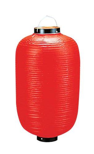 TKG テイケイジイ 遠藤商事 ビニール提灯長型 17号赤ベタ b117-6【YTY01173Q】