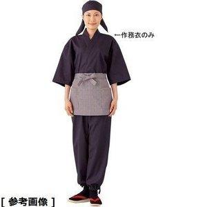 TKG テイケイジイ 遠藤商事 男女兼用作務衣 SLB699-2黒×エンジ L【SSM3903】