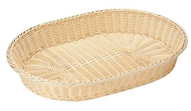 萬洋 樹脂バスケット 小判 91-084A60cm 白【WBS1705】