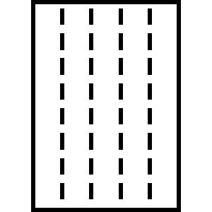 トヨシコー A4 厚紙 横5面 縦長5分割/マイクロミシン目 (サイズ:A4 数量:250枚/1包み)