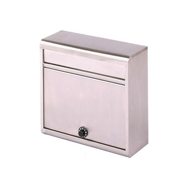 グリーンライフ 薄型ステンレスポスト ダイヤル錠付  PH-614D