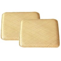 鹿田産業 籐あじろ編みクッション 45×45cm 2枚組 角型 AZHDX452P (1017829)の通販は 9,268円