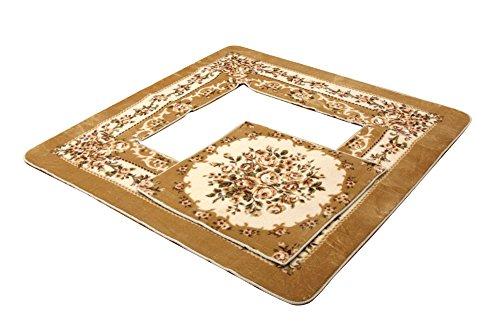 イケヒコ 掘りごたつ用 ホットカーペット対応ラグ 『HクィーンFL堀』 ベージュ 220×330cm(くり抜き部90×150cm)の通販は 18,353円