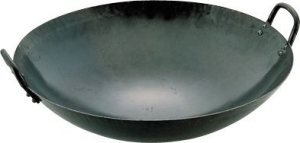 エムテートリマツ 1700216  山田 鉄打出 中華鍋(板厚1.6mm)42cm