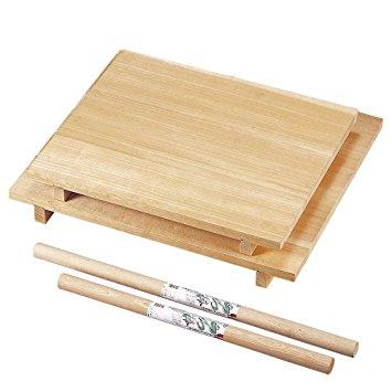 ナガノ産業 3407102  木製麺台(麺棒付)スプルス中60×80×7.5cmの通販は 24,033円