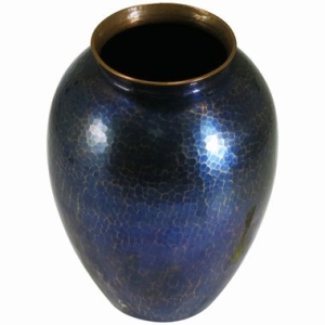 嘉孝製作所 島倉堂 花瓶 青色 小