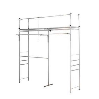 COMOLIFE コモライフ ツッパリクローゼットハンガーラック フロントハンガー付(奥行53cm) 標準 SK-201S (1023402)