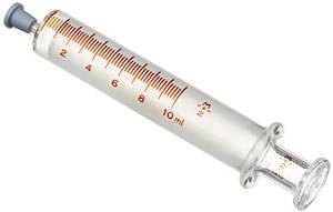 トップ 硝子注射筒 ルアー・ガラス先 セット 10mL 00058 1箱(10セット入)