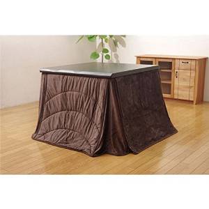 イケヒコ 洗える こたつ布団 正方形 ダイニング用 『フィーラ ハイタイプ』 ブラウン 225×225cmの通販は