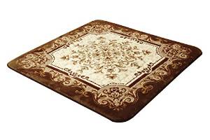 イケヒコ 国産固綿40mm使用  ラグ ふっくら極厚敷き布団 『シャルマン』 ブラウン 約195×295cm