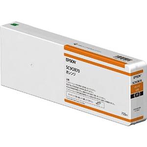 EPSON エプソン インクカートリッジ オレンジ 700ml 1個(SC9OR70)