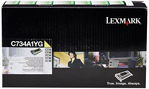 LEXMARK レックスマークレーザープリンタ リターンプログラムトナーカートリッジ・イエロー(6000枚) C734A1YG