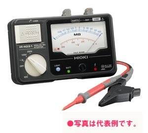 日置電機 アナログメグオームハイテスタ 250V/100MΩ 3レンジ (スイッチ付きリード附属) IR4031-11 1個
