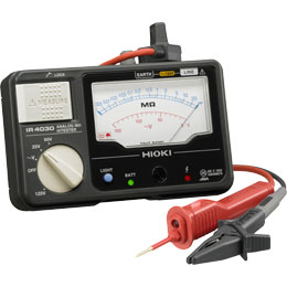 日置電機 アナログメグオームハイテスタ 125V/20MΩ 3レンジ (スイッチ付きリード附属) IR4030-11 1個