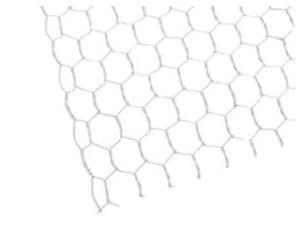 ハイロジック ビニール亀甲網 #20*16mm*910mm*30m巻 白 巻売の通販は 27,649円