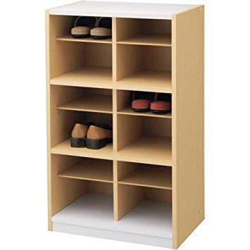 VALUtec PLスリッパシューズラック2 ロー 2列 12足用