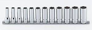 山下工業研究所 コーケン 3/8(9.5mm)6角ディープソケットレールセット 12ヶ組 RS3300M/12の通販は