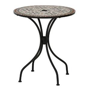 不二貿易 モザイクテーブル 花柄 US142095 US142095 【10657】 北海道、沖縄、離島配送不可