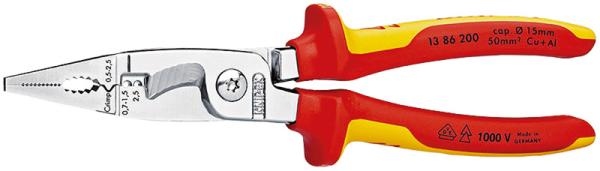 クニペックス KNIPEX 1386-200 絶縁エレクトロプライヤー (SB) 1386-200