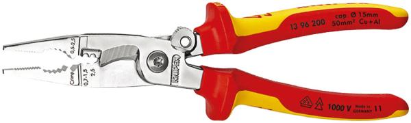 クニペックス KNIPEX 1396-200 絶縁エレクトロプライヤー(スプリング付) (SB) 1396-200