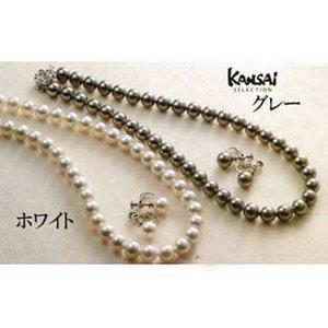 エイチ・ジー・エス カンサイセレクション 花珠貝パールネックレスセット ホワイト  29001W
