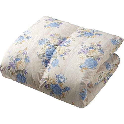 西川 羽毛掛けふとん サックス  1343-54463の通販は