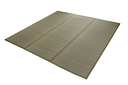 イケヒコ 純国産 い草 上敷き カーペット 市松織 『不知火』 江戸間6畳(約261×352cm) 熊本県八代産イ草使用