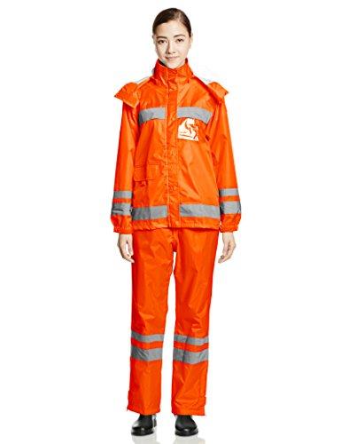 3830-LL-11 カジメイク3830視認性レディーレインスーツLLオレンジ