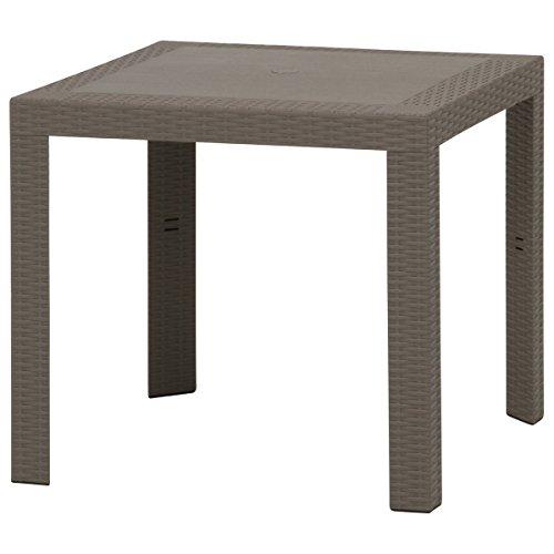 不二貿易 ステラ テーブル 80角 グレー SATURNO 【12287】 北海道、沖縄、離島配送不可