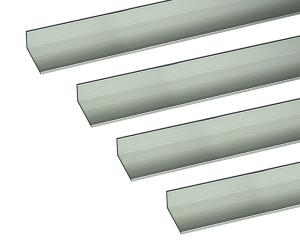 安田 アルミアングル 1m 2.5x13x35mm シルバー 4本組