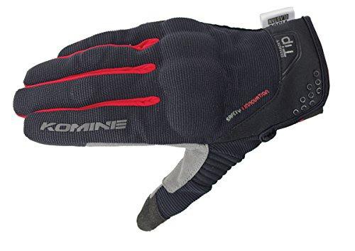 KOMINE(コミネ) GK-183 MグローブBRAVE BK/RD S(06-183/BK/RD/S)の通販は