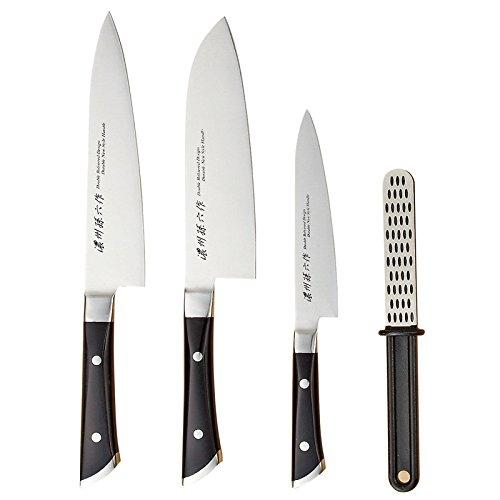 佐竹産業 (M60907330)濃州孫六作 共口金料理包丁4点セット  150J