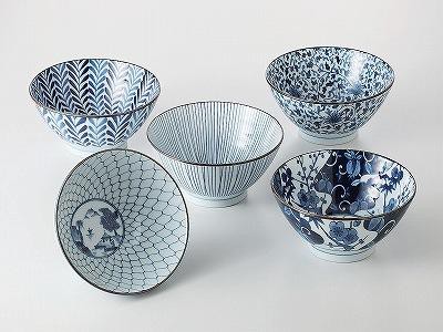西海陶器 藍絵変り 反丼揃 V17-31756の通販は