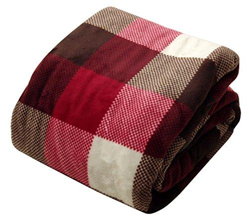 イケヒコ こたつ布団カバー 長方形 撥水機能付き チェック柄 『ジャーナル』 レッド 約195×245cm