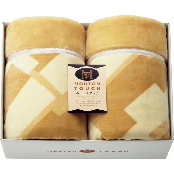 ejapan ムートンタッチマイヤー毛布2Pの通販は
