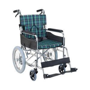 マキテック 介助用スタンダードモジュール車いす(SMK30-3843GN 緑チェック)の通販は