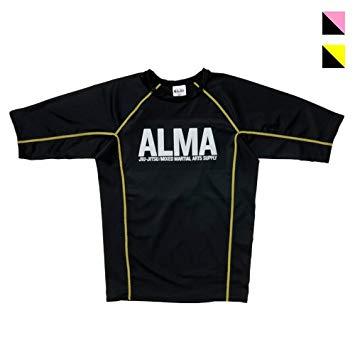 マーシャルワールドジャパン ALR5-M-YL BONE(ALMAラッシュガード) M 黒×黄【新ロゴでの手配となります】