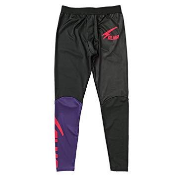 マーシャルワールド ALLS1-S-PU サンダー ロングスパッツ 紫×黒 S【新ロゴでの手配となります】