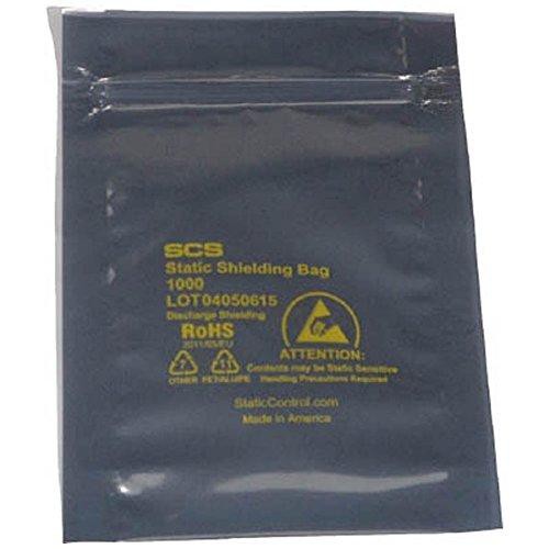 DESCO SCS 静電気シールドバッグ ジップトップタイプ 152X254mm 100枚入 code:4106938