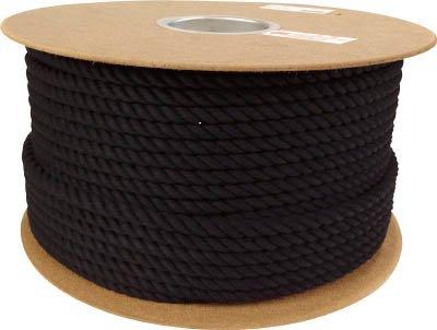 ユタカメイク ユタカ ロープ 綿ロープドラム巻 9φ×150m ブラック code:7684827