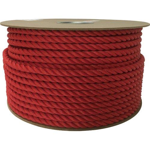 ユタカメイク ユタカ ポリエチレンロープドラム巻 12mm×100m レッド code:7947674